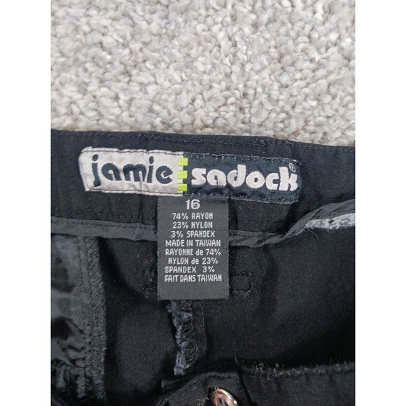 Jamie Sadock Women's Active Golf Shorts Size 16 Black Bermuda - Picture 6 of 8